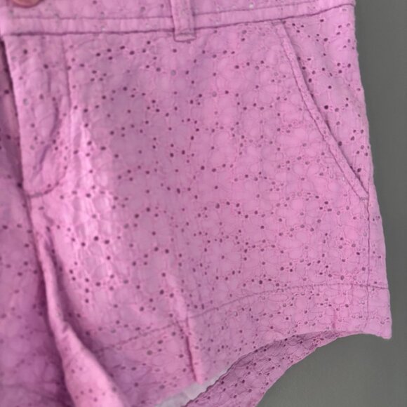 Lilly Pulitzer Purple Perforated Shorts - Picture 2 of 5